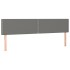 Cama box spring con colchón tela gris oscuro 180x200