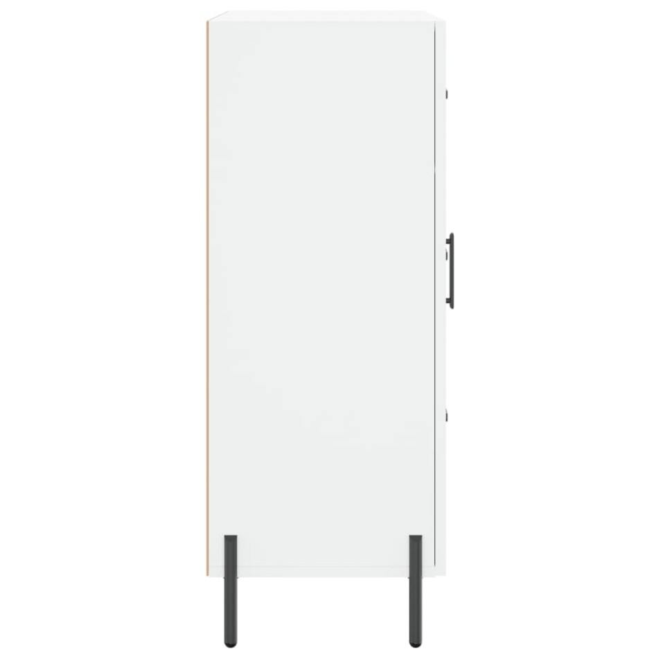 Aparador de madera de ingeniería blanco 69,5x34x90