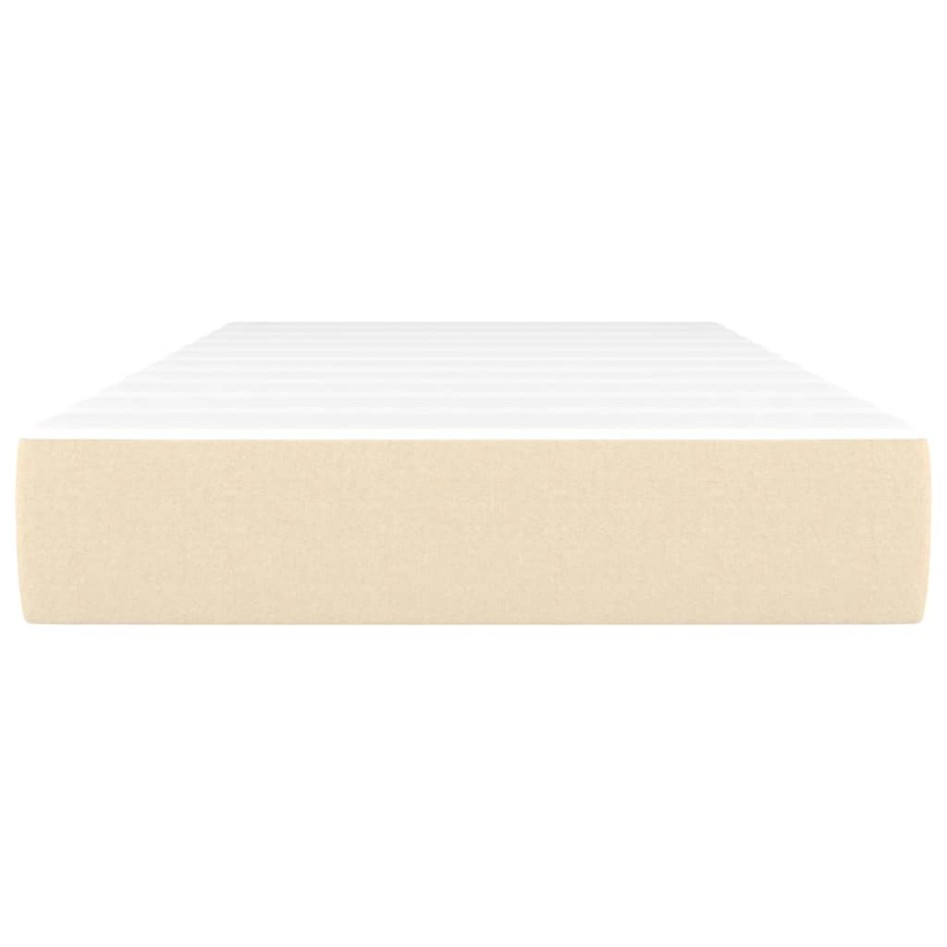 Colchón de muelles ensacados tela color crema 90x190x20
