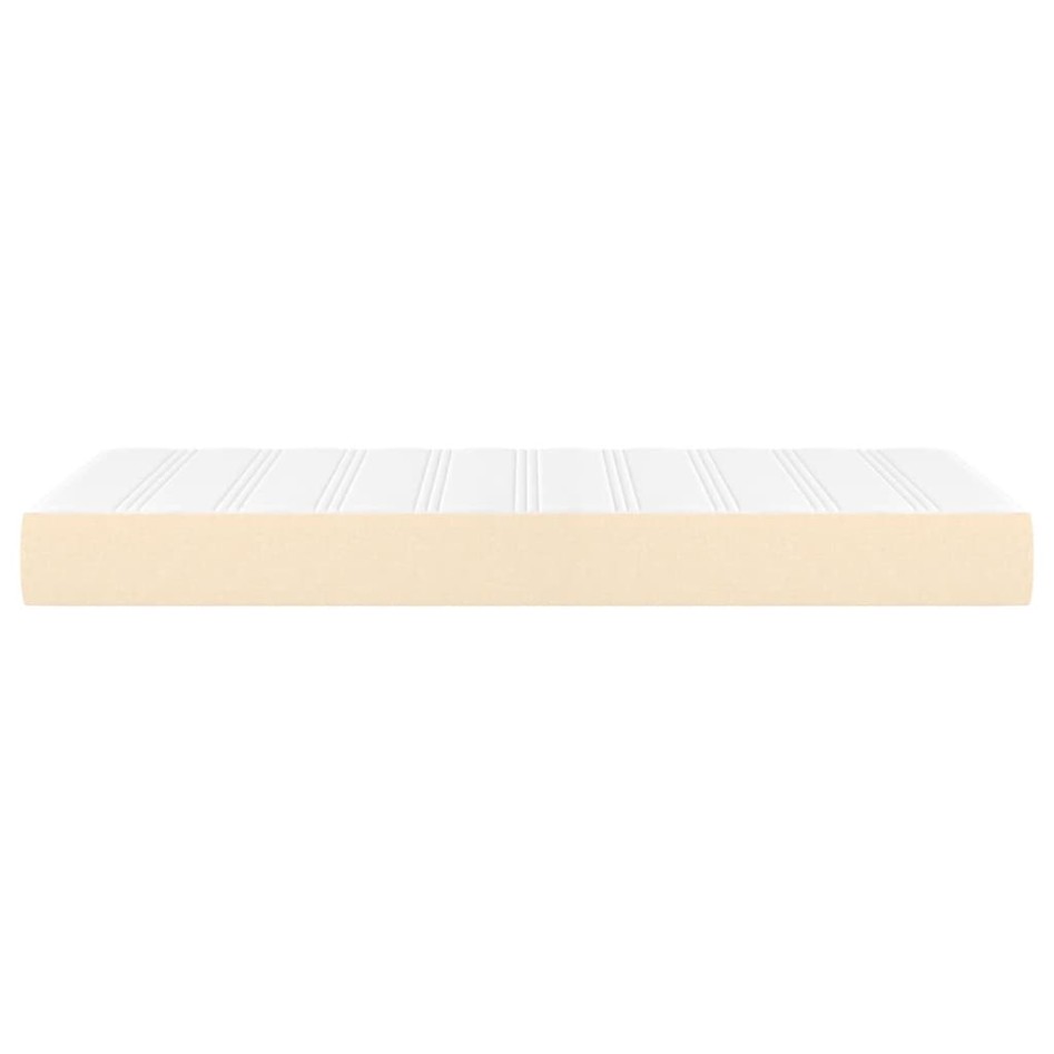 Colchón de muelles ensacados tela color crema 90x190x20