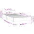 Cama con cabecero sin colchón terciopelo rosa 80x200