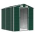 Cobertizo de jardín acero galvanizado verde 191x215x198