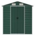 Cobertizo de jardín acero galvanizado verde 191x215x198