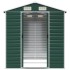 Cobertizo de jardín acero galvanizado verde 191x215x198