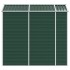 Cobertizo de jardín acero galvanizado verde 191x215x198