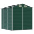 Cobertizo de jardín acero galvanizado verde 191x215x198