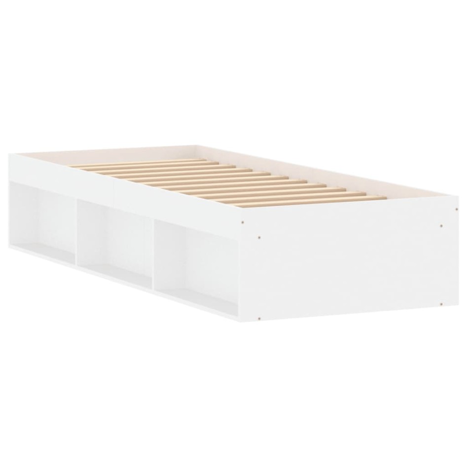 Estructura de cama blanca 75x190