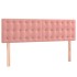Cama box spring con colchón terciopelo rosa 140x190