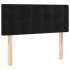 Cama box spring con colchón cuero sintético negro 90x190