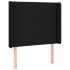 Cama box spring con colchón tela negro 90x200