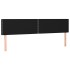 Cama box spring colchón y luces LED tela negro 200x200