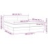 Cama box spring colchón y LED cuero sintético negro 200x200