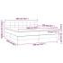 Cama box spring colchón y LED terciopelo gris claro 200x200