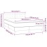 Cama box spring colchón y LED terciopelo negro 140x190