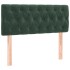Cama box spring colchón y LED terciopelo verde oscuro