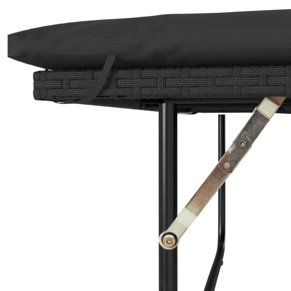 Sofá de jardín 2 plazas con cojines ratán sintético