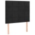 Cama box spring colchón y LED terciopelo negro 100x200