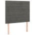 Cama box spring colchón y LED terciopelo gris oscuro 100x200