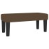 Cama box spring con colchón tela marrón oscuro 90x190