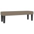 Cama box spring con colchón tela gris taupe 140x200
