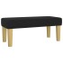 Cama box spring con colchón tela negro 100x200
