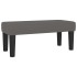 Cama box spring con colchón cuero sintético gris 90x200