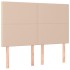 Cama box spring con colchón cuero sintético capuchino