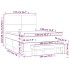 Cama box spring con colchón cuero sintético capuchino