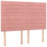 Cama box spring con colchón terciopelo rosa 140x190