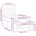 Cama box spring con colchón terciopelo gris claro 80x200