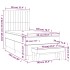 Cama box spring con colchón terciopelo rosa 90x200