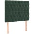 Cama box spring con colchón terciopelo verde oscuro 120x200