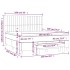 Cama box spring con colchón terciopelo gris claro 160x200