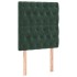 Cama box spring con colchón terciopelo verde oscuro 80x200