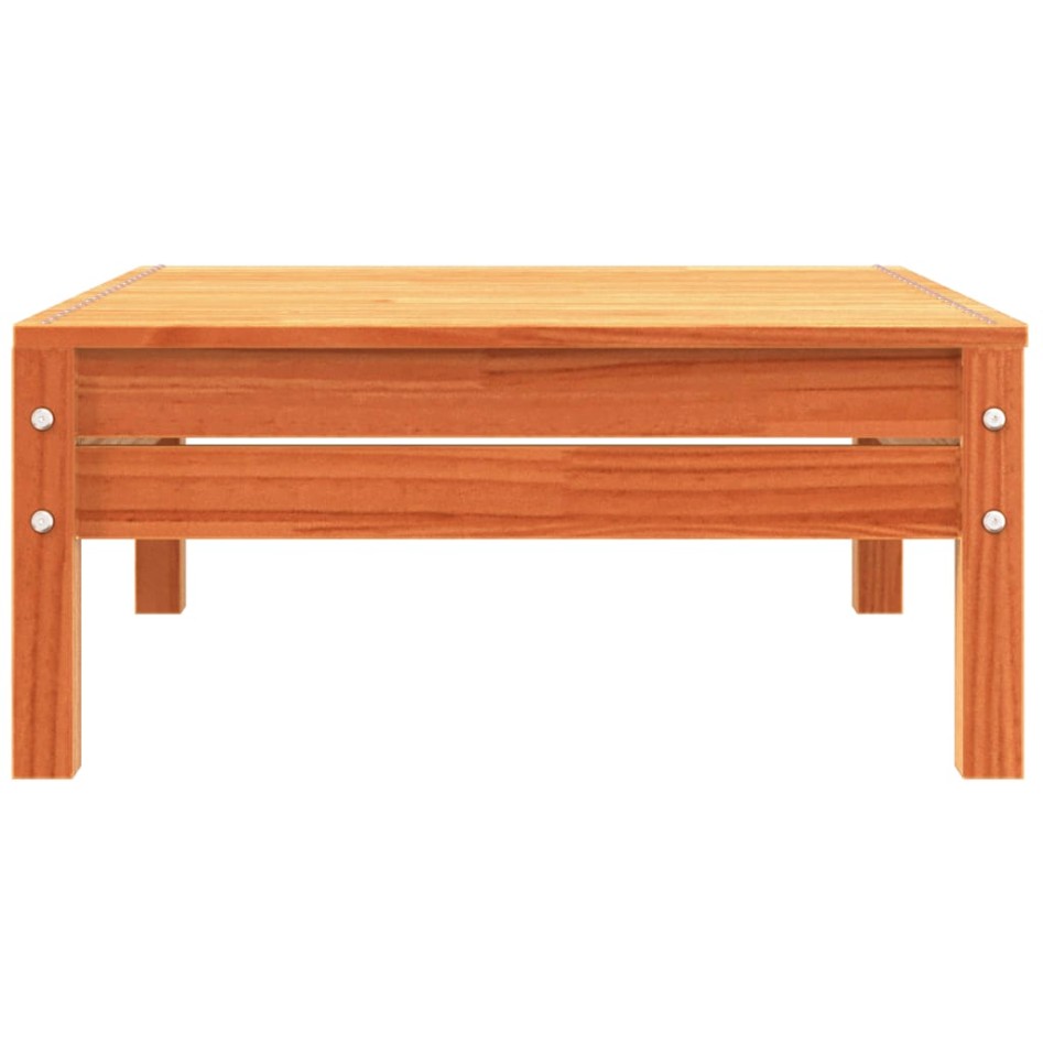 Sofá de jardín con cojines y reposapiés 2