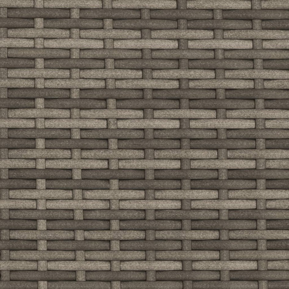 Tumbona con capota y cojines ratán sintético