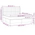 Cama box spring colchón y LED terciopelo rosa 180x200