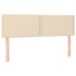 Cama box spring con colchón tela color crema 140x190