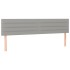 Cama box spring con colchón tela gris claro 200x200