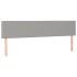 Cama box spring con colchón tela gris claro 200x200