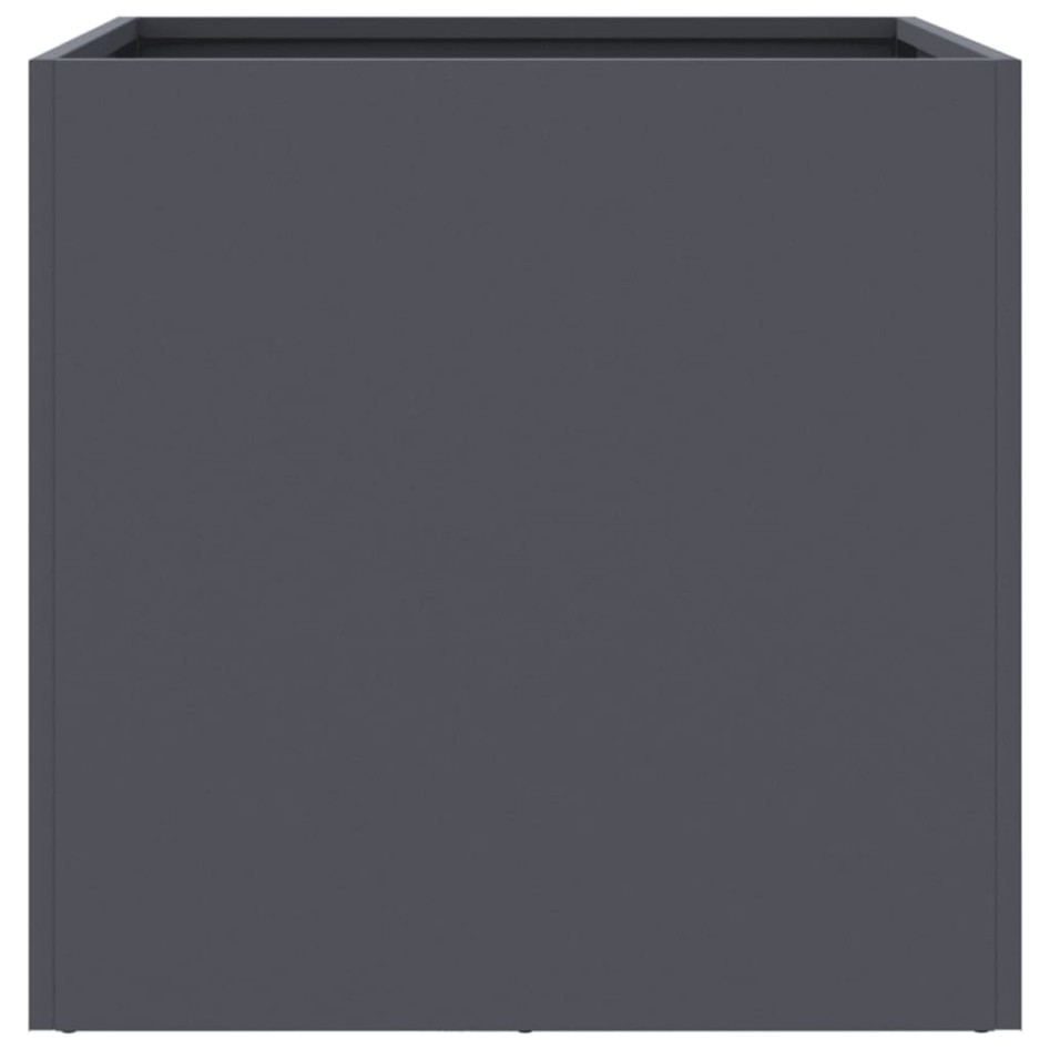 Jardineras 2 uds acero laminado en frío antracita 49x47x46