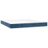 Cama box spring con colchón terciopelo azul oscuro 200x200
