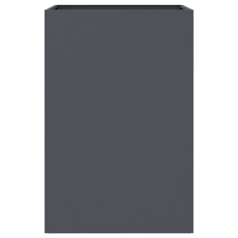 Jardinera de acero laminado en frío antracita 52x48x75