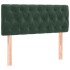 Cama box spring con colchón terciopelo verde oscuro 120x200