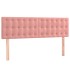 Cama box spring con colchón terciopelo rosa 140x200