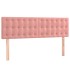 Cama box spring con colchón terciopelo rosa 140x190