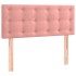 Cama box spring con colchón terciopelo rosa 120x200