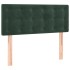 Cama box spring con colchón terciopelo verde oscuro 80x200