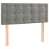 Cama box spring con colchón terciopelo gris claro 120x200