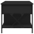 Mesa de centro madera de ingeniería y metal negro 100x55x50